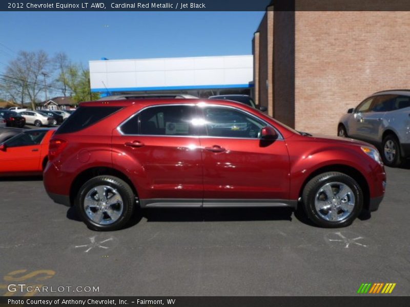 Cardinal Red Metallic / Jet Black 2012 Chevrolet Equinox LT AWD