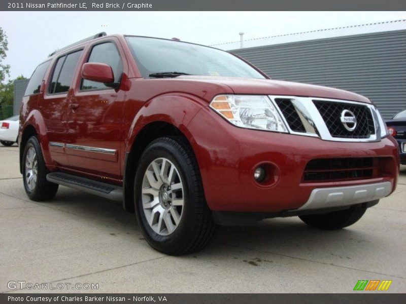 Red Brick / Graphite 2011 Nissan Pathfinder LE