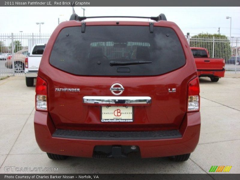 Red Brick / Graphite 2011 Nissan Pathfinder LE