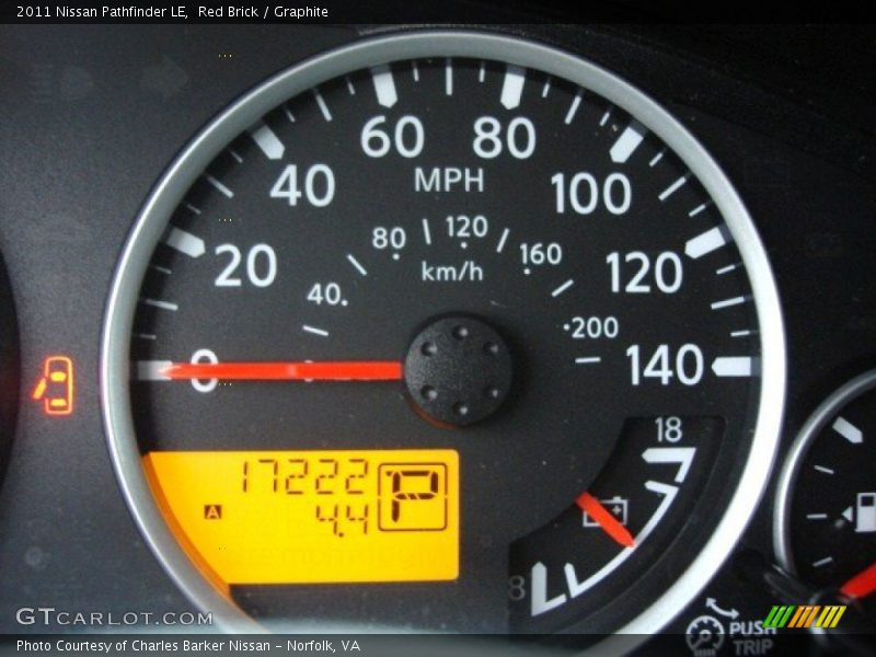 Red Brick / Graphite 2011 Nissan Pathfinder LE