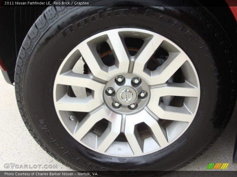 Red Brick / Graphite 2011 Nissan Pathfinder LE