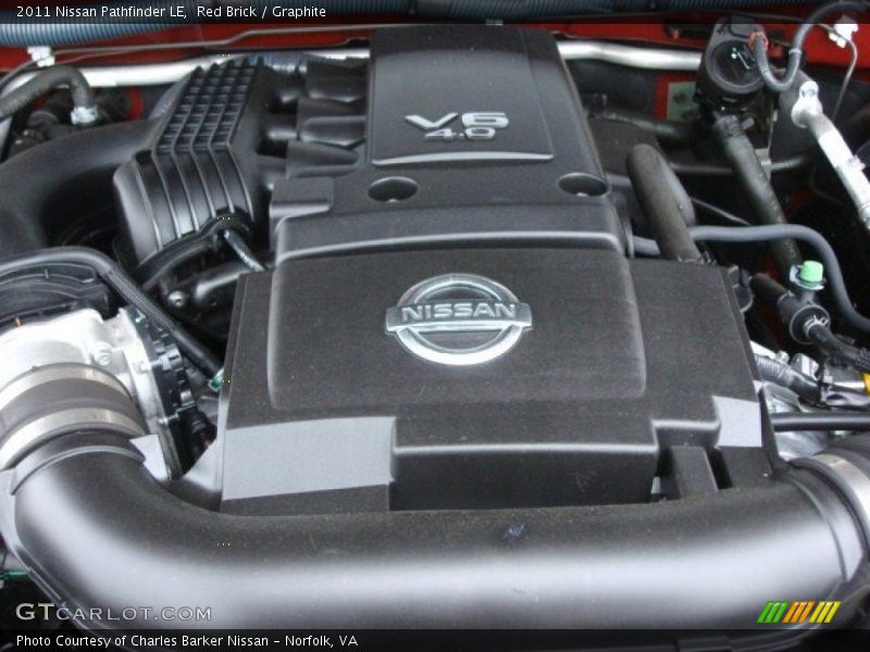 Red Brick / Graphite 2011 Nissan Pathfinder LE
