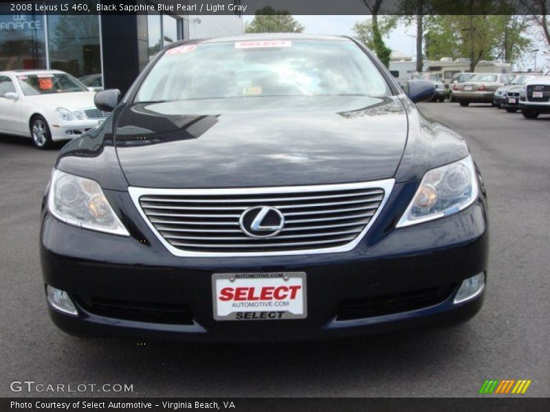Black Sapphire Blue Pearl / Light Gray 2008 Lexus LS 460