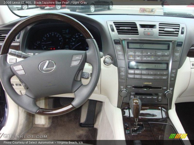 Black Sapphire Blue Pearl / Light Gray 2008 Lexus LS 460