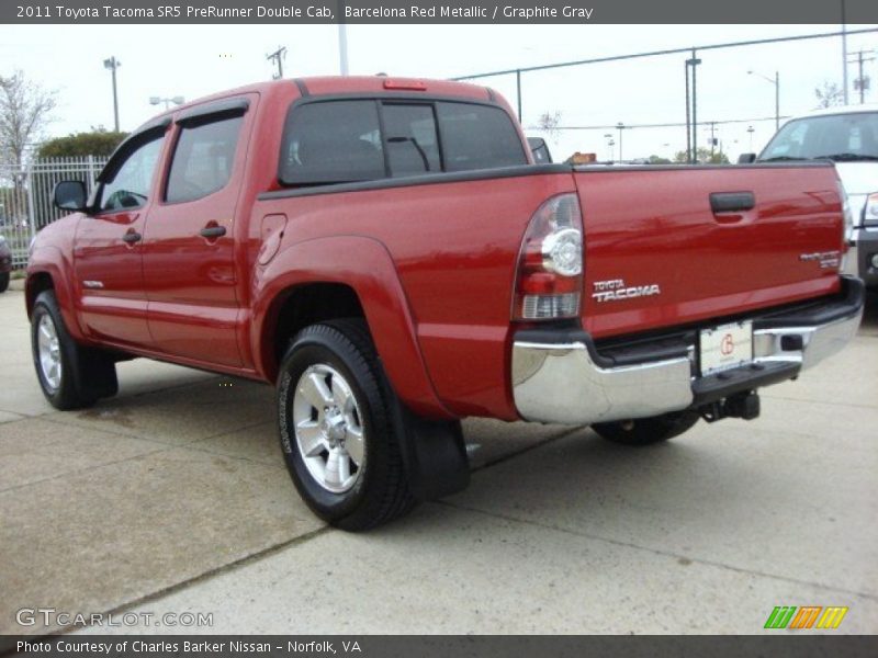 Barcelona Red Metallic / Graphite Gray 2011 Toyota Tacoma SR5 PreRunner Double Cab