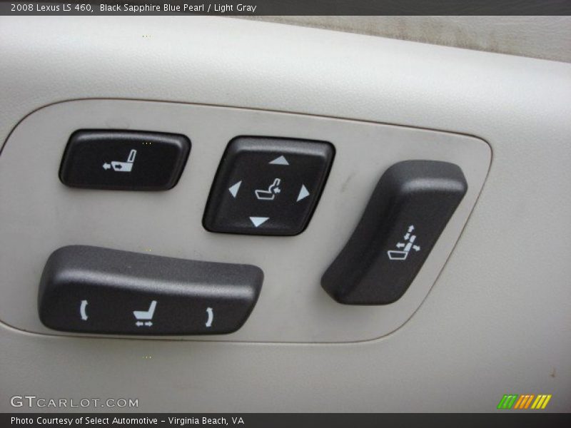 Black Sapphire Blue Pearl / Light Gray 2008 Lexus LS 460
