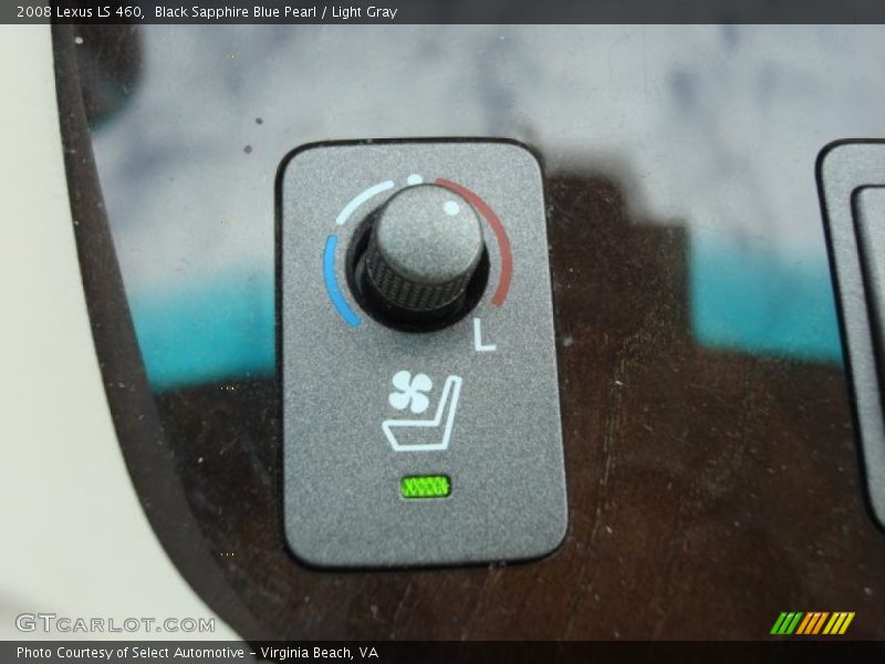 Black Sapphire Blue Pearl / Light Gray 2008 Lexus LS 460