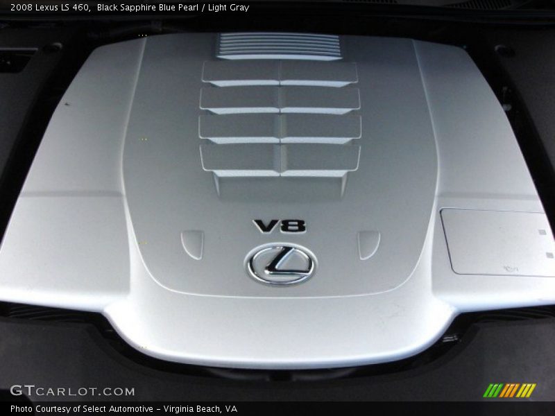 Black Sapphire Blue Pearl / Light Gray 2008 Lexus LS 460
