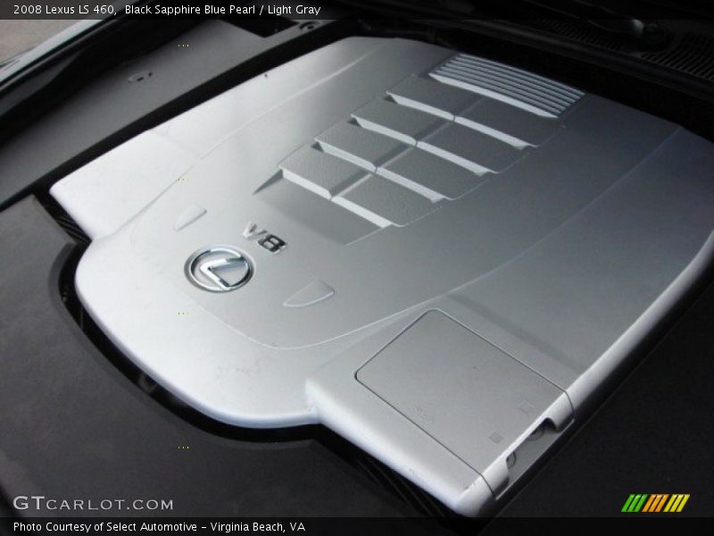 Black Sapphire Blue Pearl / Light Gray 2008 Lexus LS 460