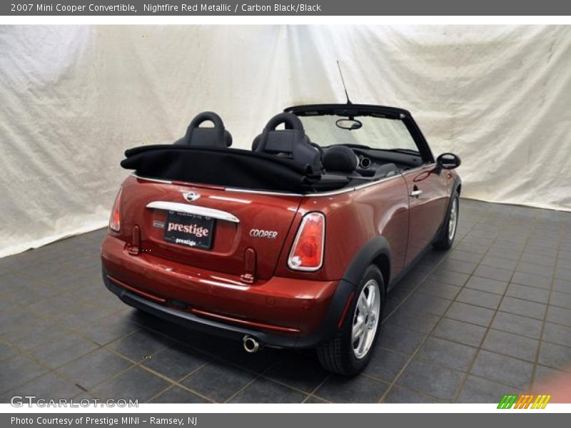 Nightfire Red Metallic / Carbon Black/Black 2007 Mini Cooper Convertible