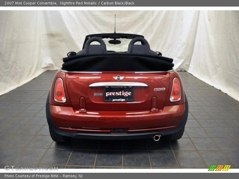 Nightfire Red Metallic / Carbon Black/Black 2007 Mini Cooper Convertible