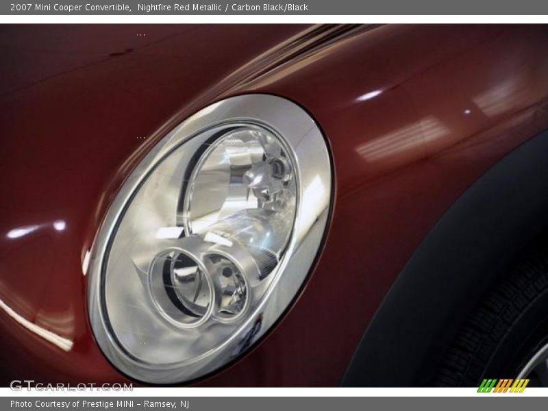 Nightfire Red Metallic / Carbon Black/Black 2007 Mini Cooper Convertible