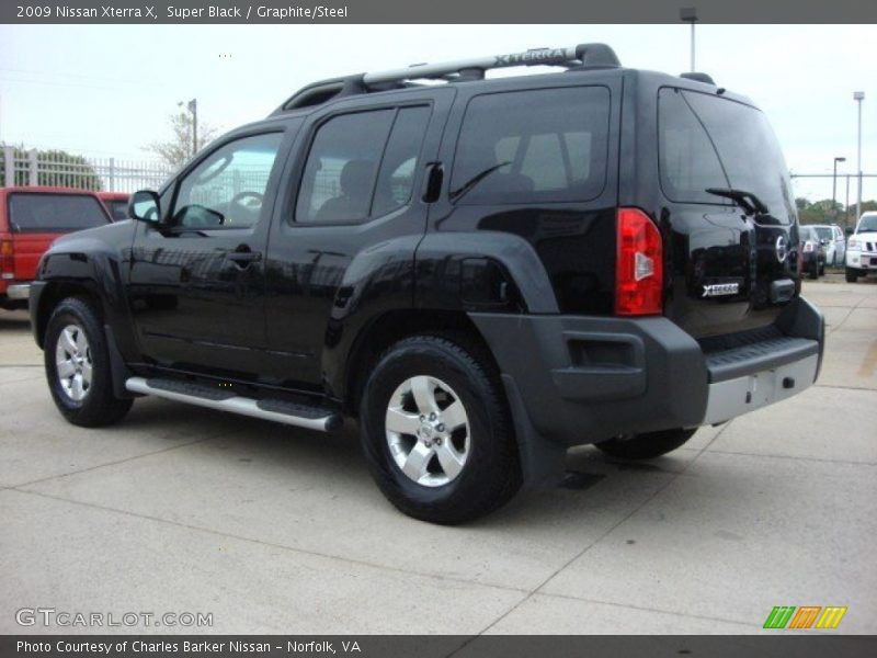 Super Black / Graphite/Steel 2009 Nissan Xterra X