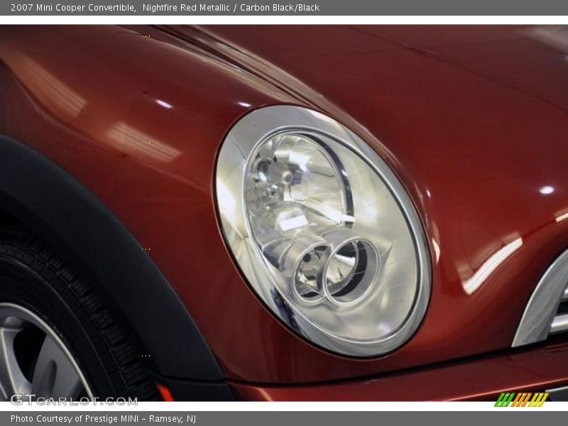 Nightfire Red Metallic / Carbon Black/Black 2007 Mini Cooper Convertible