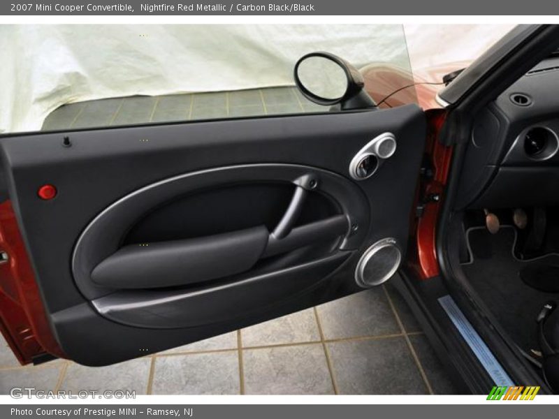 Nightfire Red Metallic / Carbon Black/Black 2007 Mini Cooper Convertible