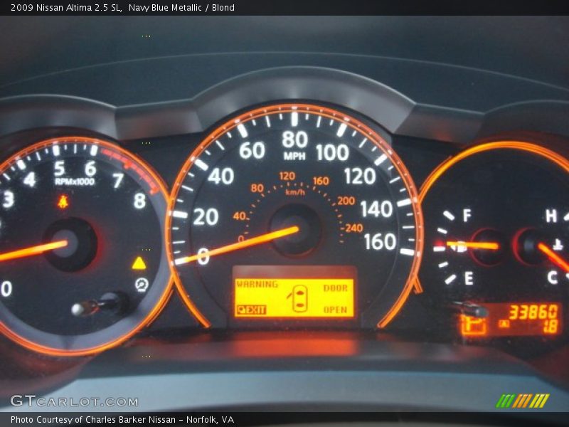 Navy Blue Metallic / Blond 2009 Nissan Altima 2.5 SL