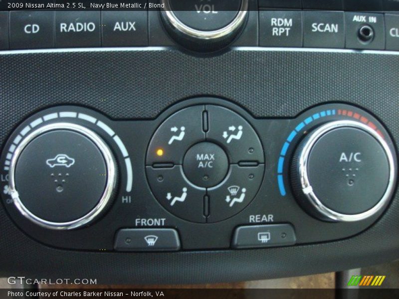 Navy Blue Metallic / Blond 2009 Nissan Altima 2.5 SL