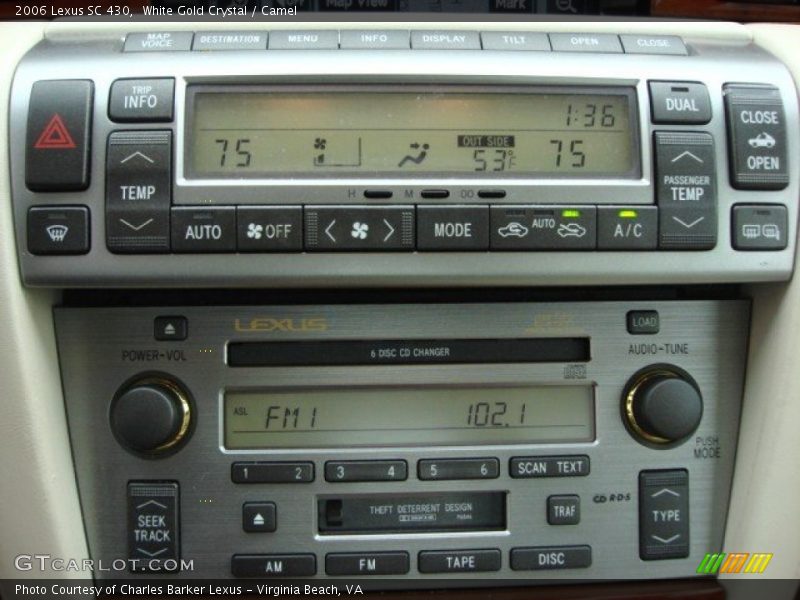 White Gold Crystal / Camel 2006 Lexus SC 430