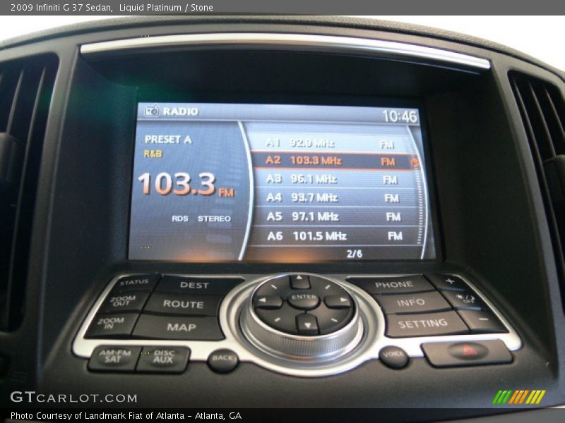 Liquid Platinum / Stone 2009 Infiniti G 37 Sedan