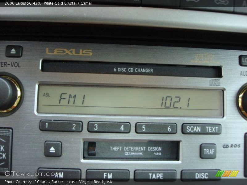 White Gold Crystal / Camel 2006 Lexus SC 430