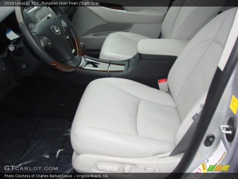Tungsten Silver Pearl / Light Gray 2010 Lexus ES 350