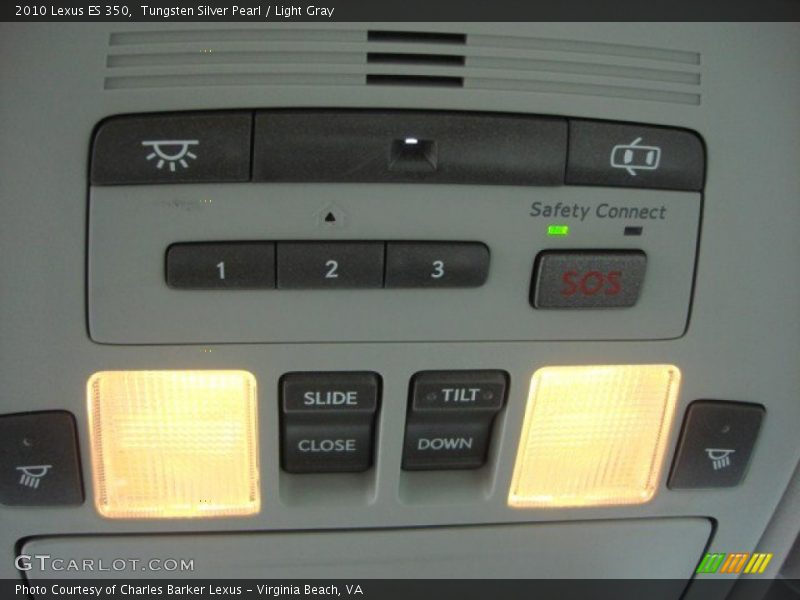 Tungsten Silver Pearl / Light Gray 2010 Lexus ES 350