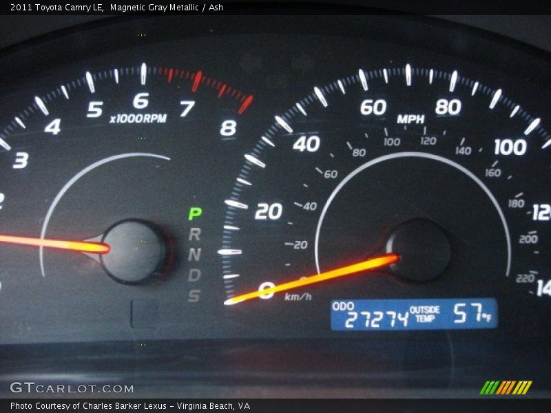 Magnetic Gray Metallic / Ash 2011 Toyota Camry LE