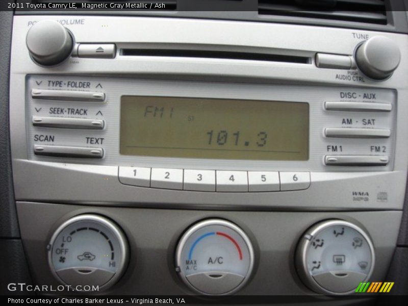 Magnetic Gray Metallic / Ash 2011 Toyota Camry LE