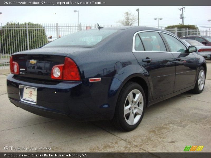 Imperial Blue Metallic / Titanium 2010 Chevrolet Malibu LS Sedan