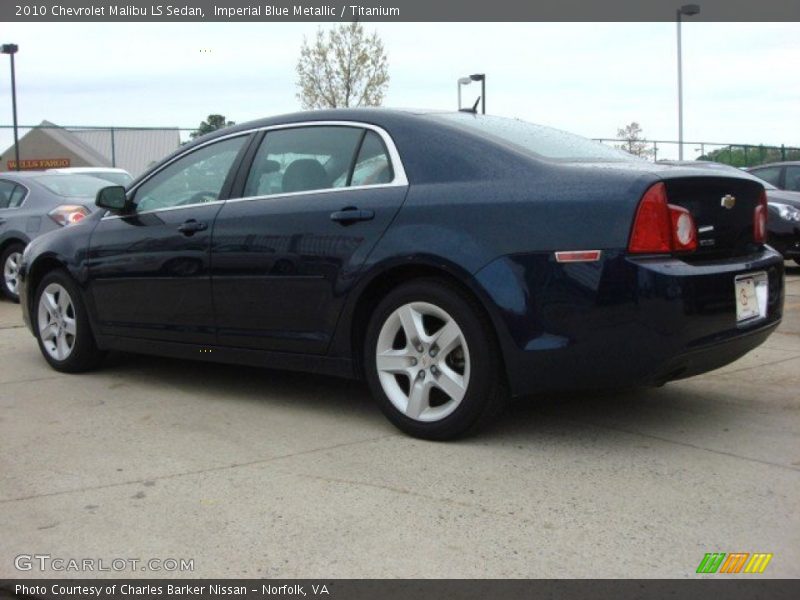 Imperial Blue Metallic / Titanium 2010 Chevrolet Malibu LS Sedan