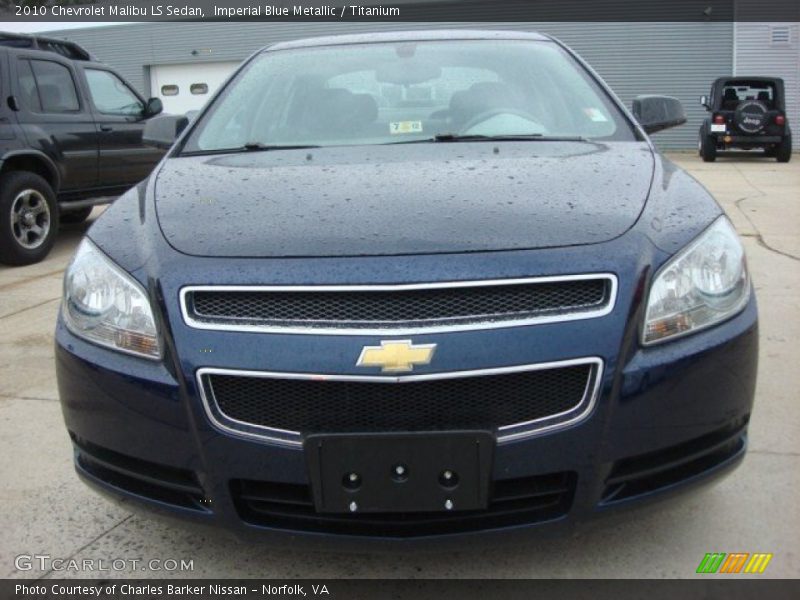 Imperial Blue Metallic / Titanium 2010 Chevrolet Malibu LS Sedan