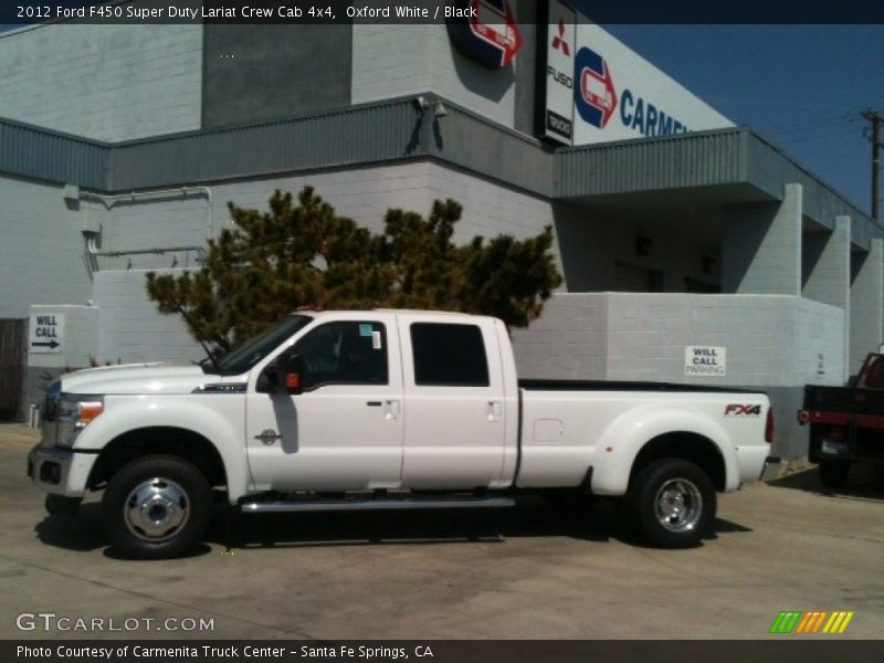 Oxford White / Black 2012 Ford F450 Super Duty Lariat Crew Cab 4x4