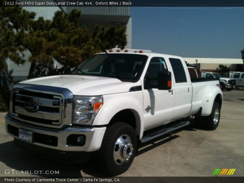 Oxford White / Black 2012 Ford F450 Super Duty Lariat Crew Cab 4x4
