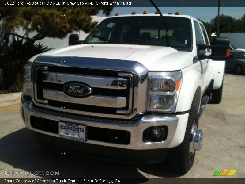Oxford White / Black 2012 Ford F450 Super Duty Lariat Crew Cab 4x4