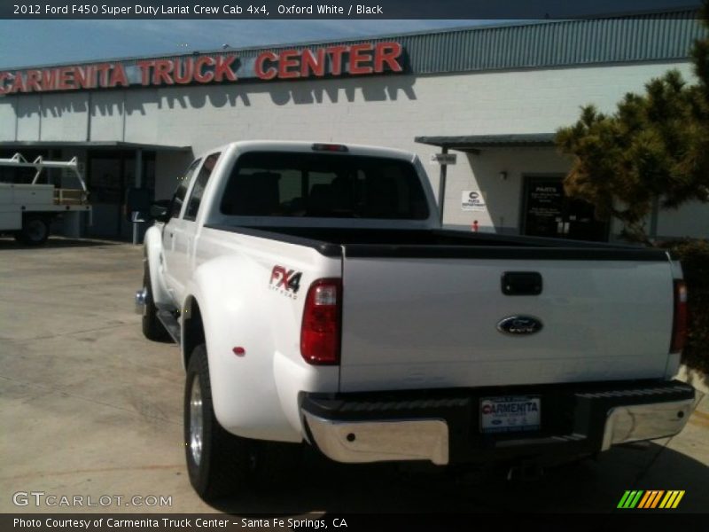 Oxford White / Black 2012 Ford F450 Super Duty Lariat Crew Cab 4x4