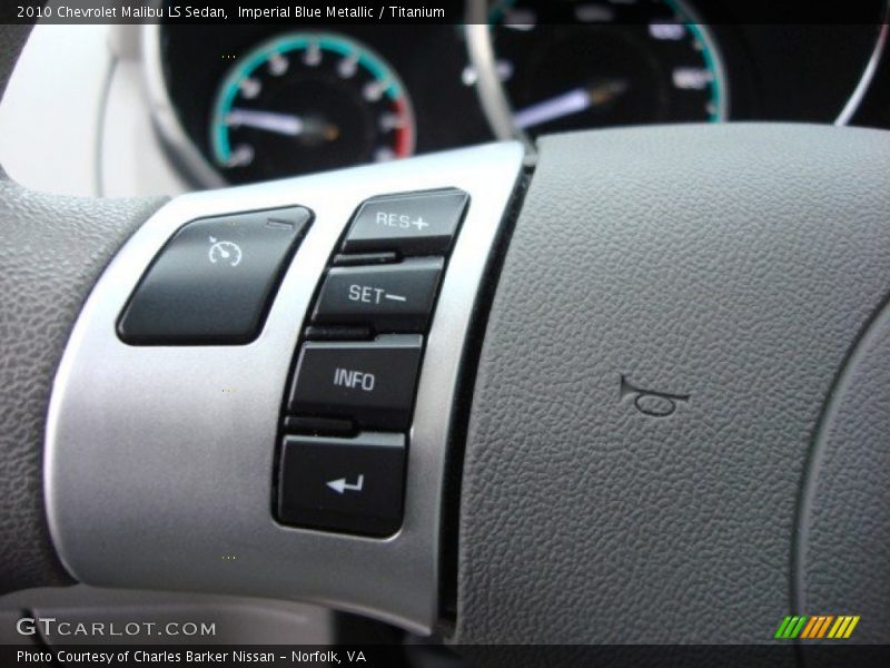 Imperial Blue Metallic / Titanium 2010 Chevrolet Malibu LS Sedan