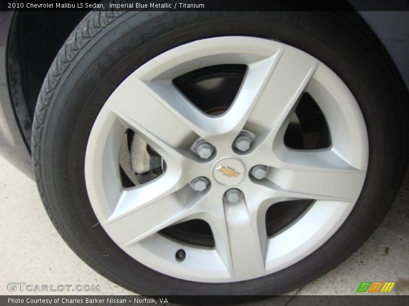Imperial Blue Metallic / Titanium 2010 Chevrolet Malibu LS Sedan