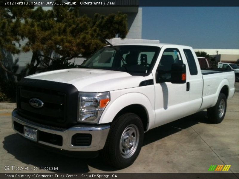 Oxford White / Steel 2012 Ford F350 Super Duty XL SuperCab