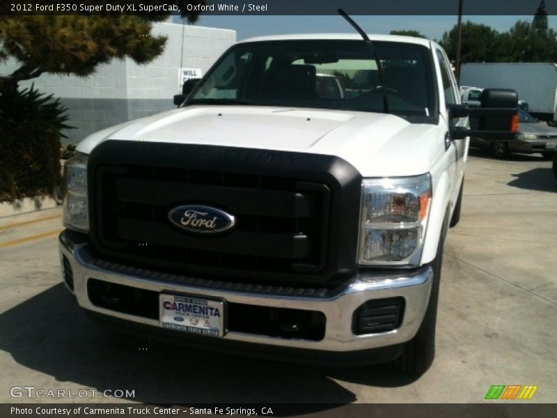 Oxford White / Steel 2012 Ford F350 Super Duty XL SuperCab