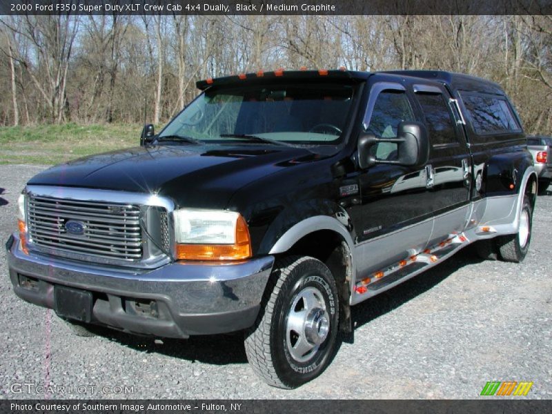 Black / Medium Graphite 2000 Ford F350 Super Duty XLT Crew Cab 4x4 Dually
