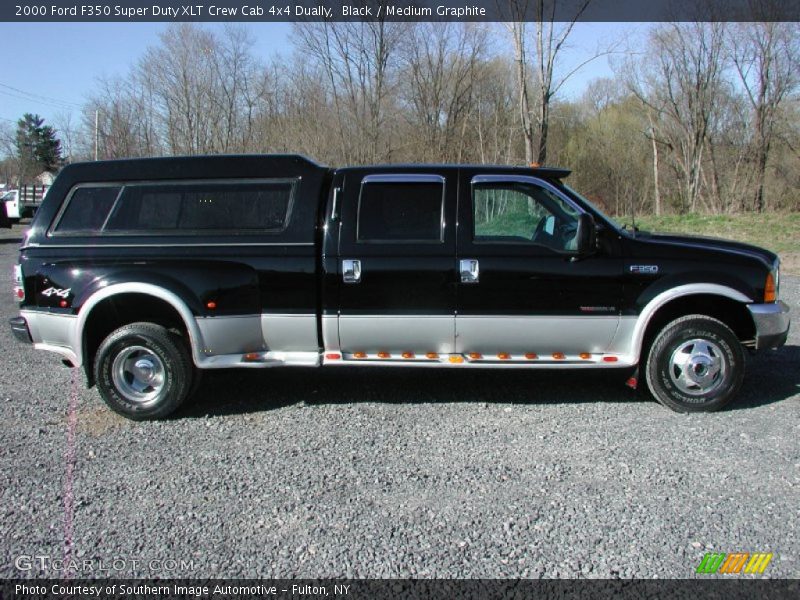 Black / Medium Graphite 2000 Ford F350 Super Duty XLT Crew Cab 4x4 Dually