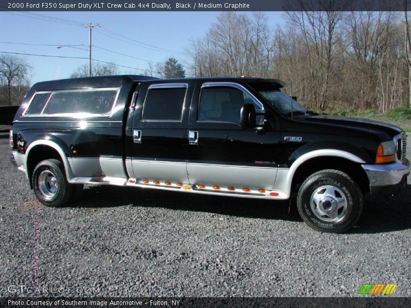 Black / Medium Graphite 2000 Ford F350 Super Duty XLT Crew Cab 4x4 Dually