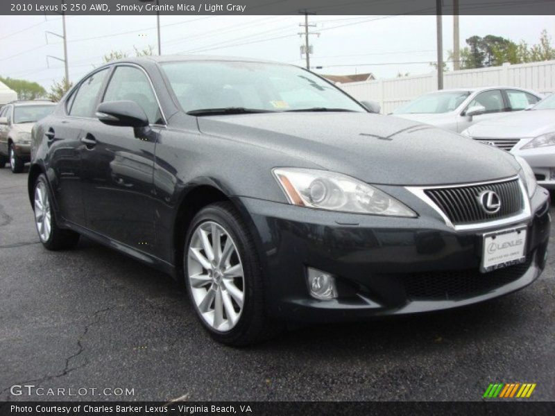 Smoky Granite Mica / Light Gray 2010 Lexus IS 250 AWD