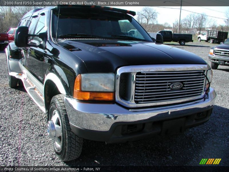 Black / Medium Graphite 2000 Ford F350 Super Duty XLT Crew Cab 4x4 Dually