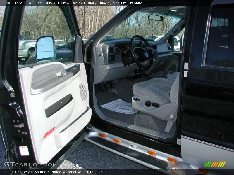 Black / Medium Graphite 2000 Ford F350 Super Duty XLT Crew Cab 4x4 Dually