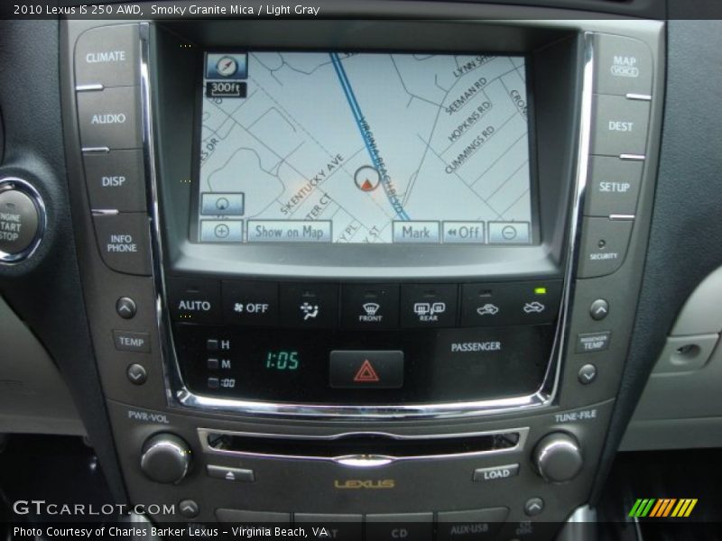 Smoky Granite Mica / Light Gray 2010 Lexus IS 250 AWD