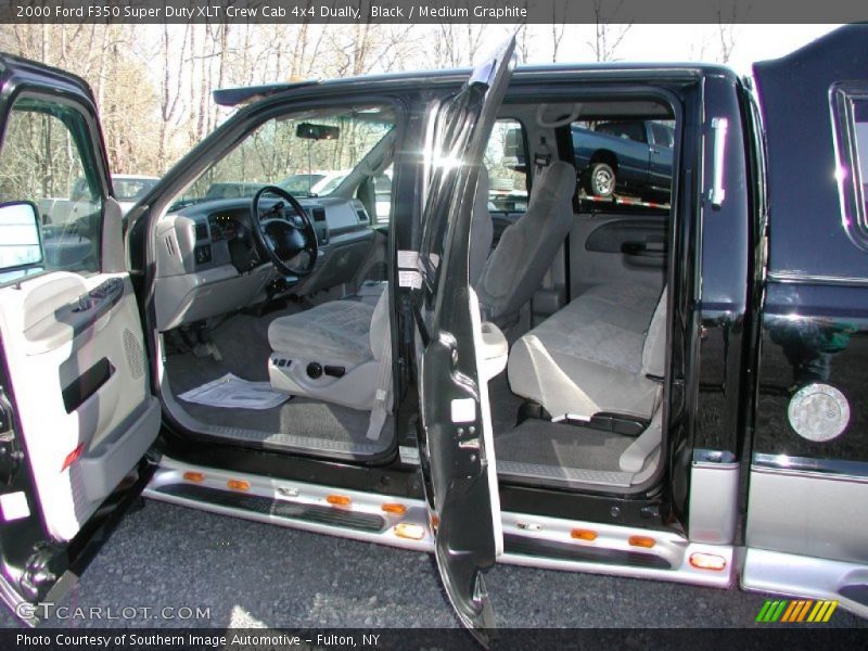 Black / Medium Graphite 2000 Ford F350 Super Duty XLT Crew Cab 4x4 Dually