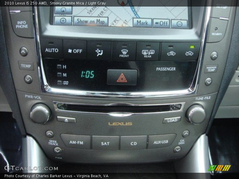Smoky Granite Mica / Light Gray 2010 Lexus IS 250 AWD