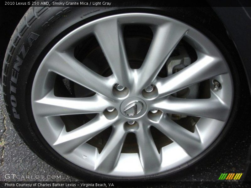Smoky Granite Mica / Light Gray 2010 Lexus IS 250 AWD