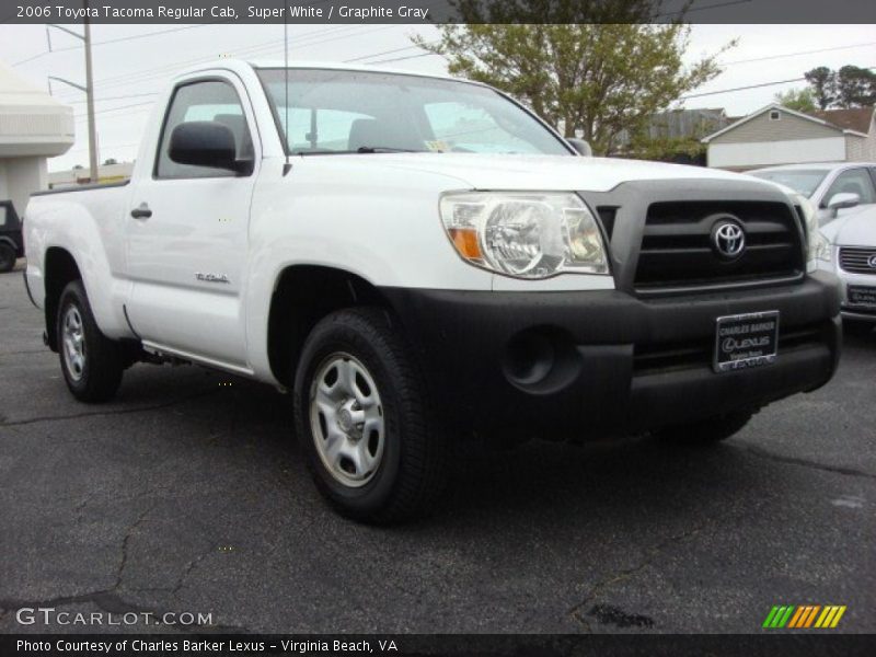 Super White / Graphite Gray 2006 Toyota Tacoma Regular Cab